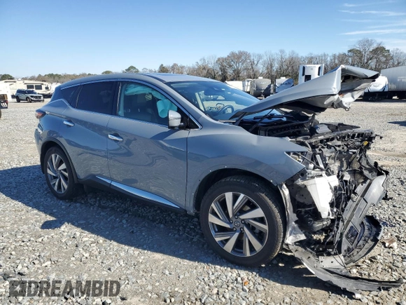 2021 Nissan Murano SL with VIN 5N1AZ2CS1MC116665, listed as a Copart auction lot 89251285 with 74,249 mi miles and Salvage Title. Bid and sale history available at DreamBid. Image 4.