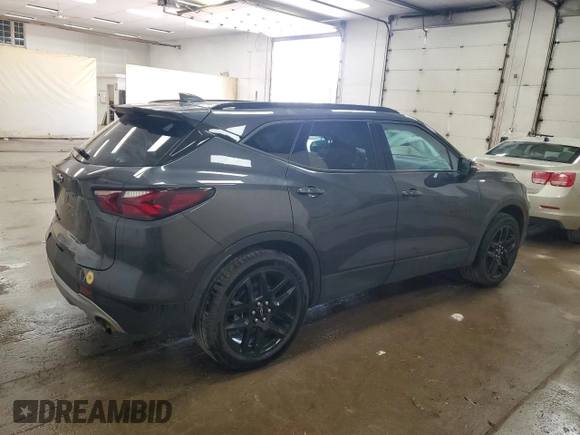 2022 Chevrolet Blazer LT with VIN 3GNKBHR48NS175496, listed as a Copart auction lot 60291895 with 51,936 mi miles and Non repairable. Bid and sale history available at DreamBid. Image 3.