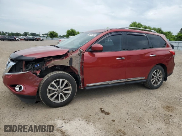 2015 Nissan Pathfinder SL with VIN 5N1AR2MM5FC675140, listed as a Copart auction lot 64462805 with 186,797 mi miles and Clean title. Bid and sale history available at DreamBid. Image 1.
