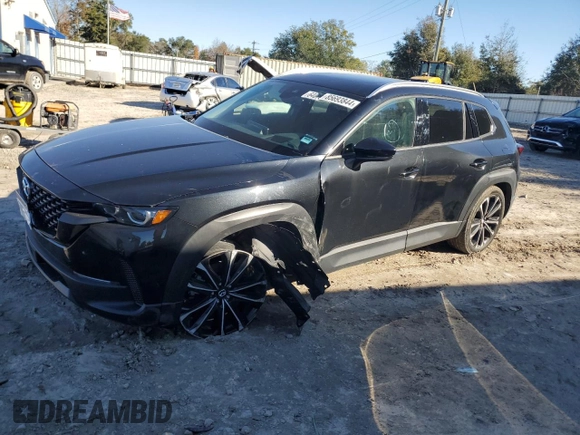 2023 Mazda CX-50 2.5 S Premium Plus Package with VIN 7MMVABEM9PN128857, listed as a Copart auction lot 85693844 with 21,636 mi miles and Salvage Title. Bid and sale history available at carsss.com. Image 1.