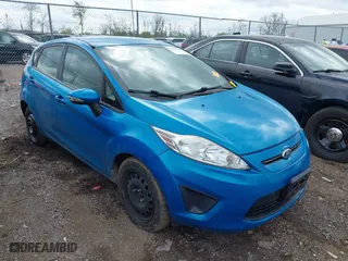 2013 Ford Fiesta SE with VIN 3FADP4EJ0DM158451, listed as a IAAI auction lot 42083743 with 111,919 mi miles. Bid and sale history available at carsss.com. Image 1.