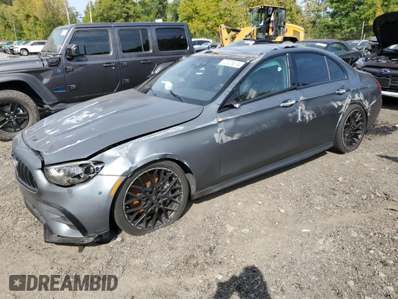 2022 Mercedes-Benz E 53 AMG with VIN W1KZF6BBXNB008261, listed as a Copart auction lot 72121074 with 27,864 mi miles and Salvage Title. Bid and sale history available at DreamBid. Image 1.