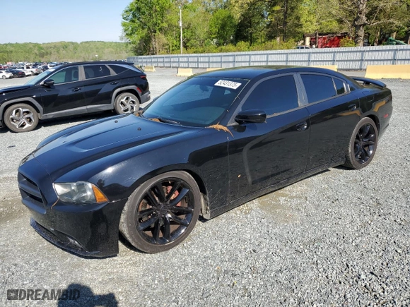 2014 Dodge Charger Police with VIN 2C3CDXAT2EH186067, listed as a Copart auction lot 52431375 with 102,157 mi miles and Salvage Title. Bid and sale history available at carsss.com. Image 1.