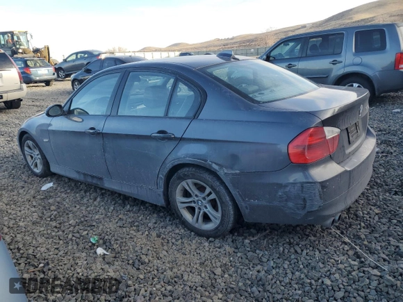 2008 BMW 3 Series 328xi with VIN WBAVC93598KZ73125, listed as a Copart auction lot 44732725 with Not provided miles and Salvage title. Bid and sale history available at DreamBid. Image 2.