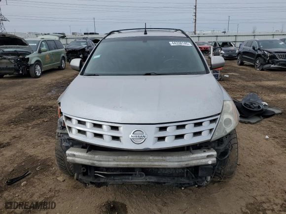 2005 Nissan Murano SL with VIN JN8AZ08T25W300642, listed as a Copart auction lot 44338145 with 169,912 mi miles and Salvage Title. Bid and sale history available at carsss.com. Image 5.
