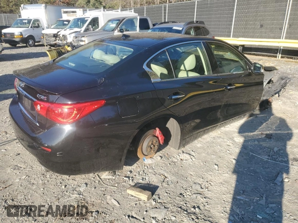 2017 Infiniti Q50 Red Sport 400 with VIN JN1FV7AP9HM851270, listed as a Copart auction lot 82012944 with 132,260 mi miles and Salvage title. Bid and sale history available at DreamBid. Image 3.