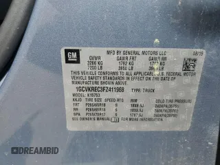 2015 Chevrolet Silverado 1500 LT with VIN 1GCVKREC3FZ411968, listed as a Copart auction lot 48441335 with 102,801 mi miles and Clean Title. Bid and sale history available at carsss.com. Image 15.
