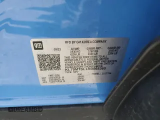 2024 Chevrolet TrailBlazer RS with VIN KL79MTSL1RB068360, listed as a Copart auction lot 47034955 with 8,091 mi miles and Salvage Title. Bid and sale history available at carsss.com. Image 16.