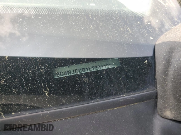 2020 Jeep Compass Limited with VIN 3C4NJCCB1LT231188, listed as a Copart auction lot 57659365 with 77,929 mi miles and Salvage title. Bid and sale history available at DreamBid. Image 13.