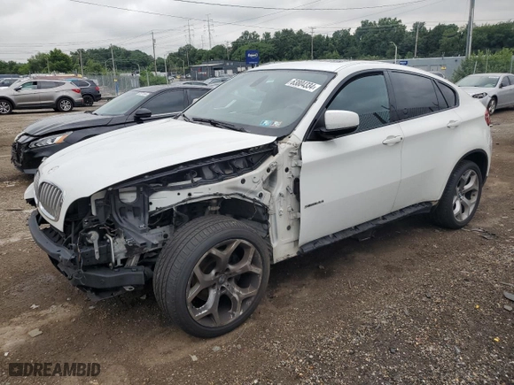 2014 BMW X6 xDrive35i with VIN 5UXFG2C59E0C45459, listed as a Copart auction lot 63804334 with 302,443 mi miles and Salvage Title. Bid and sale history available at carsss.com. Image 1.
