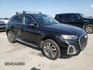 2022 Audi Q5 S line Premium Plus with VIN WA1EAAFY8N2110662, listed as a Copart auction lot 53669955 with 59,648 mi miles and Salvage title. Bid and sale history available at DreamBid. Image 4.