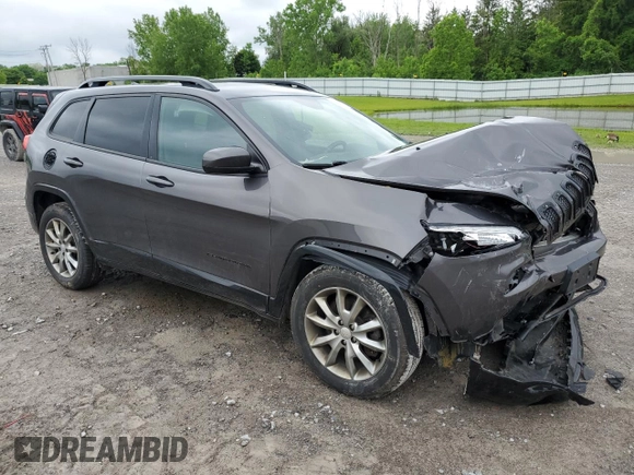 2018 Jeep Cherokee Latitude Tech Connect with VIN 1C4PJMCX8JD588624, listed as a Copart auction lot 59873355 with 108,896 mi miles and Salvage title. Bid and sale history available at DreamBid. Image 4.