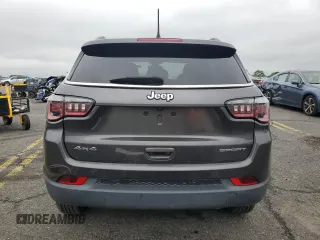 2020 Jeep Compass Sport with VIN 3C4NJDABXLT196966, listed as a Copart auction lot 61240865 with 61,148 mi miles and Salvage title. Bid and sale history available at DreamBid. Image 6.