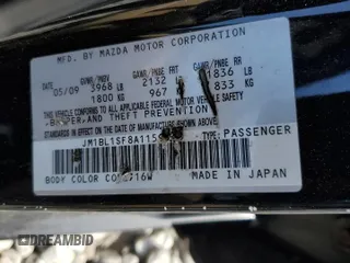2010 Mazda Mazda3 i Touring with VIN JM1BL1SF8A1159528, listed as a Copart auction lot 50366335 with 176,319 mi miles and Salvage Title. Bid and sale history available at carsss.com. Image 12.