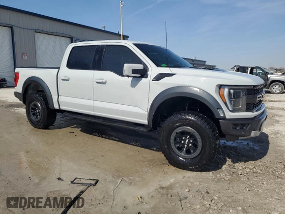 2023 Ford F-150 Raptor with VIN 1FTFW1RG4PFA13033, listed as a Copart auction lot 50504635 with 16,424 mi miles and Non Repairable. Bid and sale history available at DreamBid. Image 4.