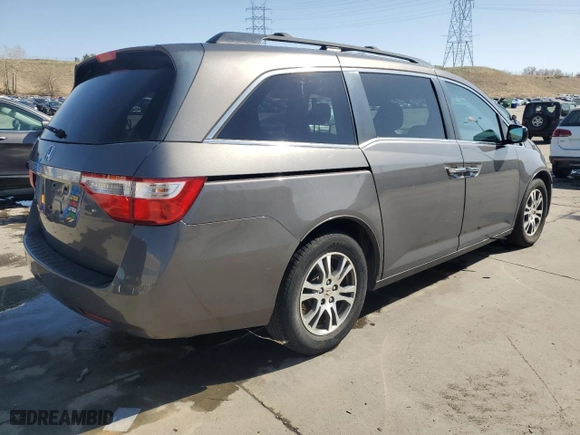 2013 Honda Odyssey EX-L with VIN 5FNRL5H6XDB017433, listed as a Copart auction lot 52306755 with 144,036 mi miles and Clean Title. Bid and sale history available at carsss.com. Image 3.