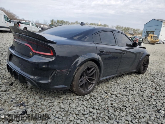 2021 Dodge Charger Scat Pack Widebody with VIN 2C3CDXGJXMH500777, listed as a Copart auction lot 48918325 with 35,706 mi miles and Salvage Title. Bid and sale history available at carsss.com. Image 3.