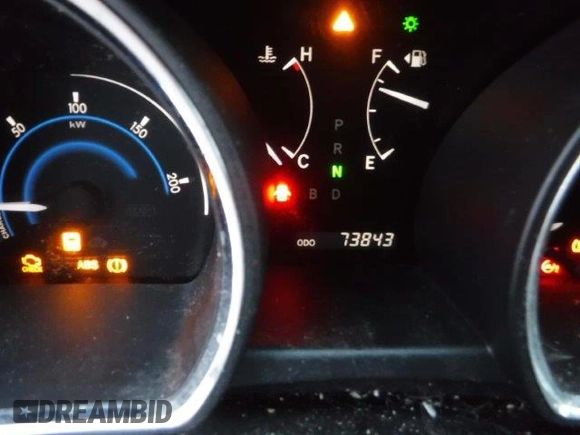 2011 Toyota Highlander Hybrid Limited with VIN JTEDC3EH1B2001265, listed as a Copart auction lot 41340335 with 73,843 mi miles and Salvage Title. Bid and sale history available at carsss.com. Image 9.
