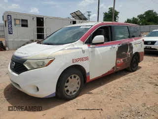 2014 Nissan Quest SV z VIN JN8AE2KP6E9101319, wystawiony jako Copart lot #60498455 z przebiegiem 194 316 mil mil oraz Czysty tytuł • Clean title. Historia ofert i sprzedaży dostępna na DreamBid. Obrazek 1.