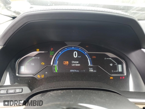 2018 Honda Clarity Plug-In Hybrid Touring with VIN JHMZC5F30JC022544, listed as a Copart auction lot 79725924 with 59,674 mi miles and Salvage Title. Bid and sale history available at carsss.com. Image 9.