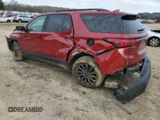 2022 Chevrolet Traverse RS with VIN 1GNERJKW6NJ130246, listed as a Copart auction lot 45039085 with 53,215 mi miles and Salvage title. Bid and sale history available at DreamBid. Image 2.