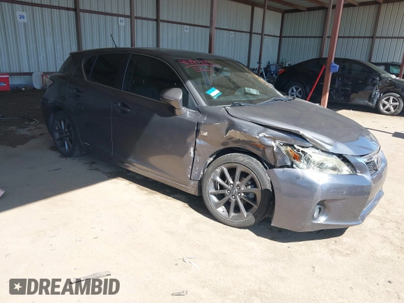 2012 Lexus CT CT 200h with VIN JTHKD5BH1C2089291, listed as a IAAI auction lot 41764841 with 110,328 mi miles and . Bid and sale history available at carsss.com. Image 1.