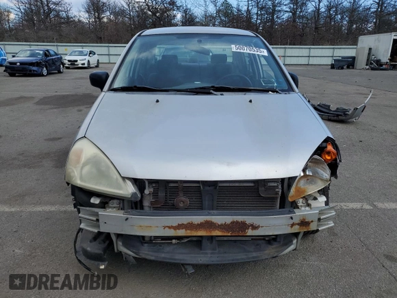 2002 Suzuki Aerio S z VIN JS2RA41S925107118, wystawiony jako Copart lot #50070535 z przebiegiem 128 111 mil mil oraz Szkoda całkowita • Salvage title. Historia ofert i sprzedaży dostępna na DreamBid. Obrazek 5.