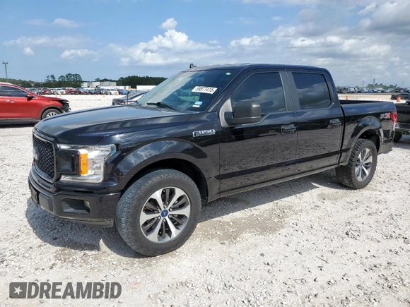 2020 Ford F-150 XL with VIN 1FTEW1CP2LKE78545, listed as a Copart auction lot 59577415 with 110,876 mi miles and Salvage title. Bid and sale history available at DreamBid. Image 1.