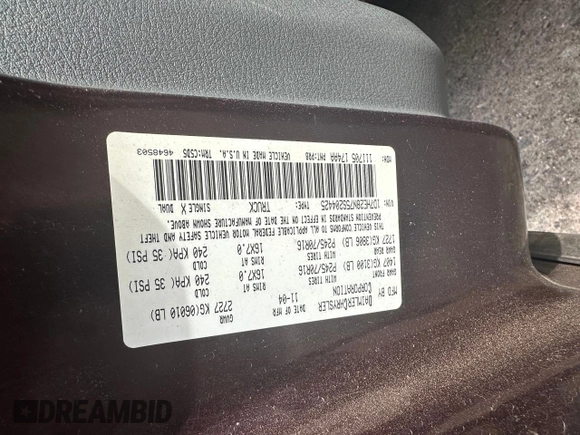 2005 Dodge Dakota ST with VIN 1D7HE28N75S204425, listed as a Copart auction lot 55522755 with 122,452 mi miles and Clean Title. Bid and sale history available at carsss.com. Image 10.