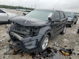 2016 Ford Utility Police Interceptor with VIN 1FM5K8AR3GGA63053, listed as a Copart auction lot 71451194 with 109,290 mi miles and Salvage Title. Bid and sale history available at carsss.com. Image 1.