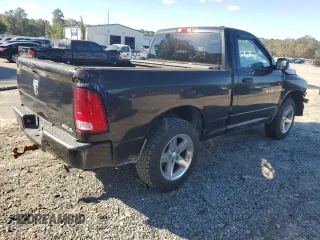 2012 Ram 1500 Express with VIN 3C6JD7AT6CG159137, listed as a Copart auction lot 81129944 with 112,422 mi miles and Salvage Title. Bid and sale history available at carsss.com. Image 3.