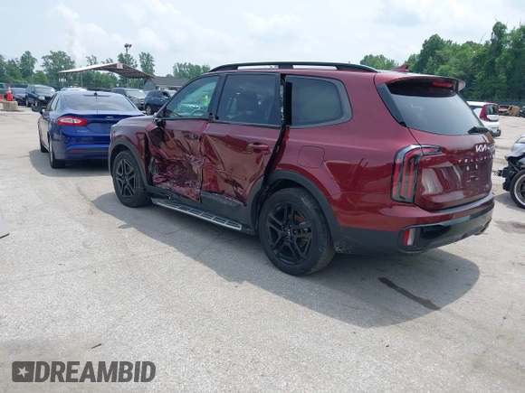2024 Kia Telluride EX X-Line z VIN 5XYP3DGC6RG435643, wystawiony jako IAAI lot #42279212 z przebiegiem 10 069 mil mil oraz . Historia ofert i sprzedaży dostępna na DreamBid. Obrazek 3.