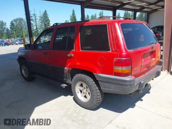 1995 Jeep Grand Cherokee Laredo with VIN 1J4GZ58Y6SC508349, listed as a IAAI auction lot 42630804 with 223,519 mi miles and . Bid and sale history available at DreamBid. Image 3.