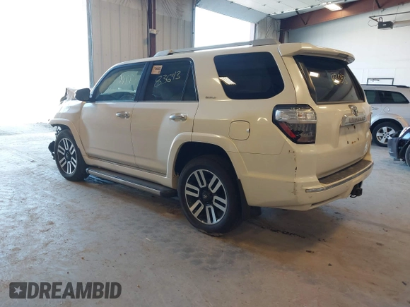 2016 Toyota 4Runner Limited with VIN JTEBU5JR4G5362235, listed as a IAAI auction lot 41883643 with 93,074 mi miles and . Bid and sale history available at DreamBid. Image 3.