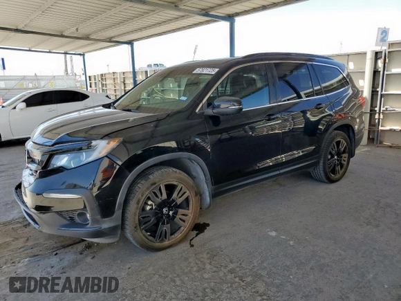 2021 Honda Pilot Special Edition with VIN 5FNYF6H26MB012042, listed as a Copart auction lot 57821725 with Not provided miles and Salvage title. Bid and sale history available at DreamBid. Image 1.