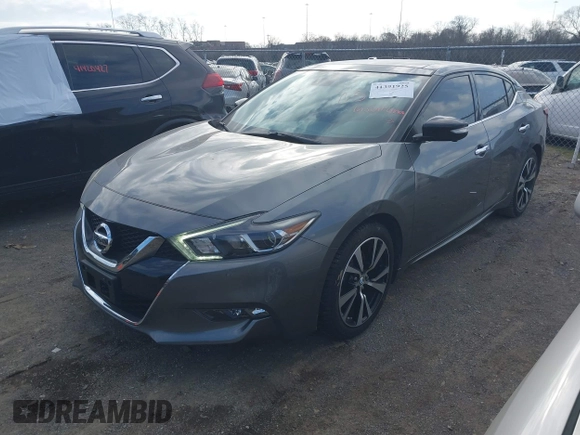 2018 Nissan Maxima SV with VIN 1N4AA6APXJC403697, listed as a IAAI auction lot 41391925 with 81,540 mi miles. Bid and sale history available at carsss.com. Image 17.