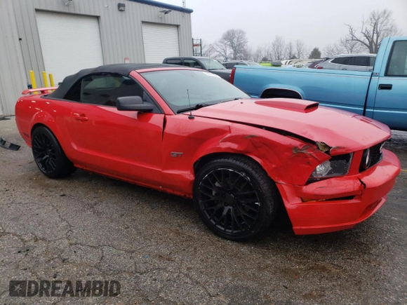 2008 Ford Mustang GT Deluxe with VIN 1ZVHT85H185131800, listed as a Copart auction lot 86317064 with 107,714 mi miles and Salvage Title. Bid and sale history available at DreamBid. Image 4.