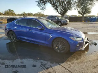 2019 Genesis G70 Advanced with VIN KMTG34LA6KU035057, listed as a Copart auction lot 85473254 with 85,101 mi miles and Non Repairable. Bid and sale history available at DreamBid. Image 4.