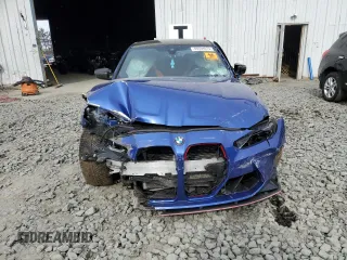 2022 BMW M3 Competition xDrive with VIN WBS43AY01NFL80708, listed as a Copart auction lot 46034615 with Not provided miles and Salvage title. Bid and sale history available at DreamBid. Image 5.