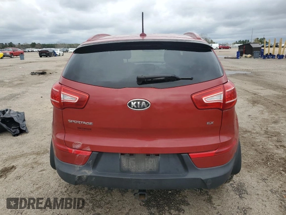 2011 Kia Sportage EX with VIN KNDPC3A29B7117271, listed as a Copart auction lot 48098185 with Not Provided miles and Salvage Title. Bid and sale history available at carsss.com. Image 6.