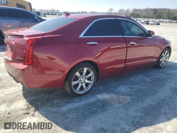 2013 Cadillac ATS Luxury with VIN 1G6AB5RX5D0152800, listed as a Copart auction lot 45321735 with 0 mi miles and Salvage Title. Bid and sale history available at carsss.com. Image 3.