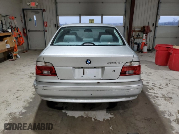 2002 BMW 5 Series 530iA with VIN WBADT63442CH85103, listed as a Copart auction lot 84195734 with 109,894 mi miles and Clean Title. Bid and sale history available at carsss.com. Image 6.