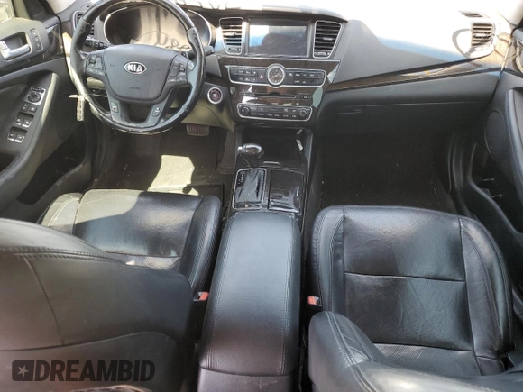 2015 Kia Cadenza Premium with VIN KNALN4D76F5195351, listed as a Copart auction lot 72582884 with 154,080 mi miles and Salvage Title. Bid and sale history available at carsss.com. Image 8.