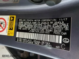 2018 Lexus ES with VIN JTHBK1GGXJ2261653, listed as a Copart auction lot 46947435 with 25,053 mi miles and Salvage Title. Bid and sale history available at carsss.com. Image 14.