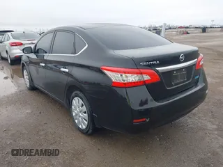 2014 Nissan Sentra S with VIN 1N4AB7AP8EN855757, listed as a IAAI auction lot 41715069 with 135,274 mi miles. Bid and sale history available at carsss.com. Image 3.