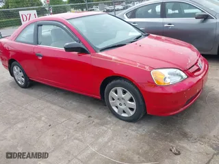 2001 Honda Civic LX with VIN 1HGEM22571L036025, listed as a IAAI auction lot 42106487 with 120,500 mi miles. Bid and sale history available at carsss.com. Image 1.