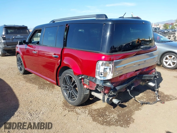 2014 Ford Flex Limited with VIN 2FMGK5D84EBD39853, listed as a IAAI auction lot 41999867 with 156,433 mi miles. Bid and sale history available at carsss.com. Image 3.