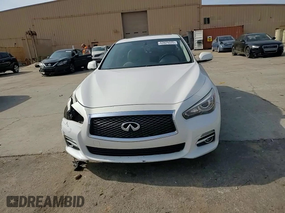 2015 Infiniti Q50 Premium with VIN JN1BV7AP5FM338254, listed as a Copart auction lot 43929335 with 119,056 mi miles and Salvage title. Bid and sale history available at DreamBid. Image 11.