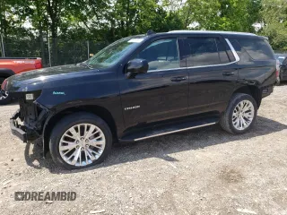 2021 Chevrolet Tahoe LT with VIN 1GNSKNKDXMR117819, listed as a Copart auction lot 58938865 with 50,489 mi miles and Salvage title. Bid and sale history available at DreamBid. Image 1.