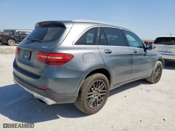 2017 Mercedes-Benz GLC with VIN WDC0G4JB8HF132915, listed as a Copart auction lot 52956765 with 122,258 mi miles and Salvage Title. Bid and sale history available at carsss.com. Image 3.